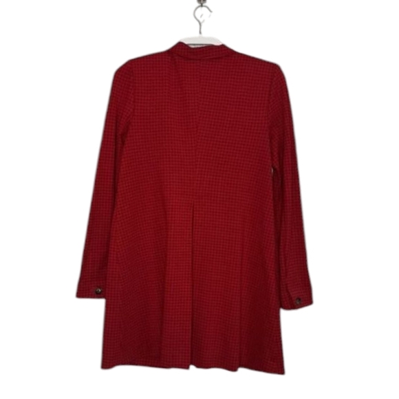 Cabi Stylish Red #3546 "Celebration" Jacket/Coat Red Tonal Houndstooth Sz S - Picture 6 of 14